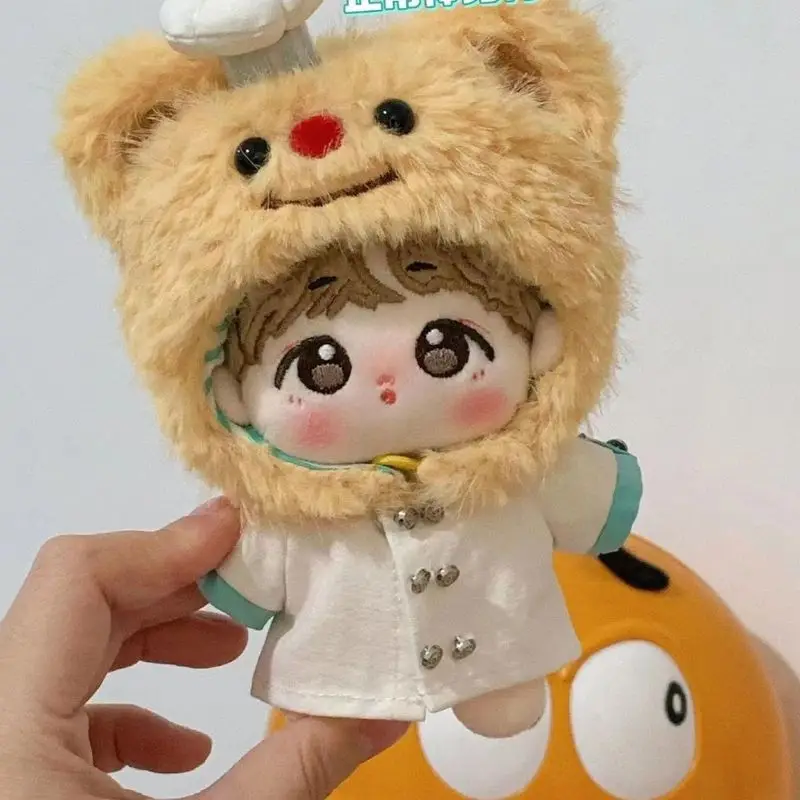Adorabile cartone animato orso al burro 10 cm cotone corpo normale vestiti per bambole giocattolo abiti variabili borsa e vestiti per bambole design stella marina