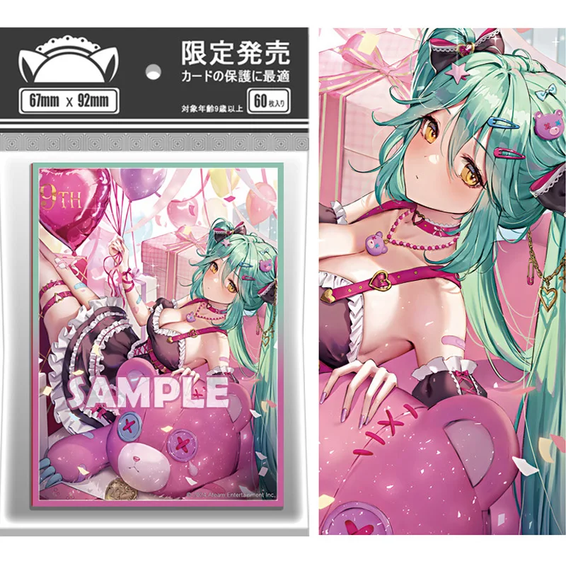 

60 шт./компл. Хацунэ Мику 9-я годовщина V семейный рукав для флэш-карты PTCG аниме игра коллекция карт защитный чехол 67*92 мм
