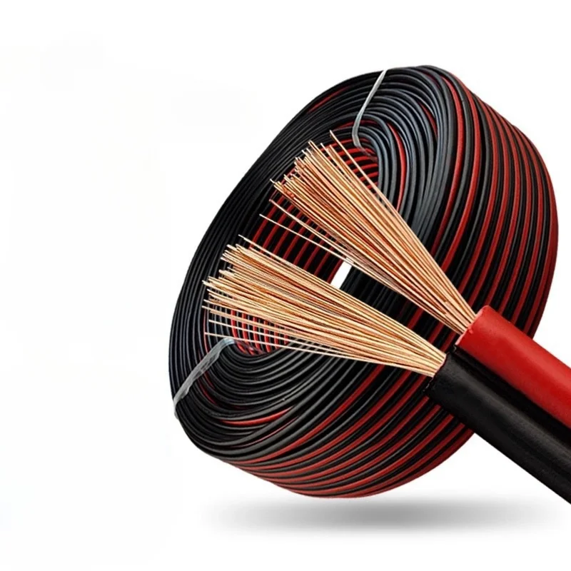 5/10M RVB Red Black 2 Pins Electrical Wire 12 14 16 18 20 22 AWG PVC Insulated Bare Copper  Power Lines LED Cables - Image 5