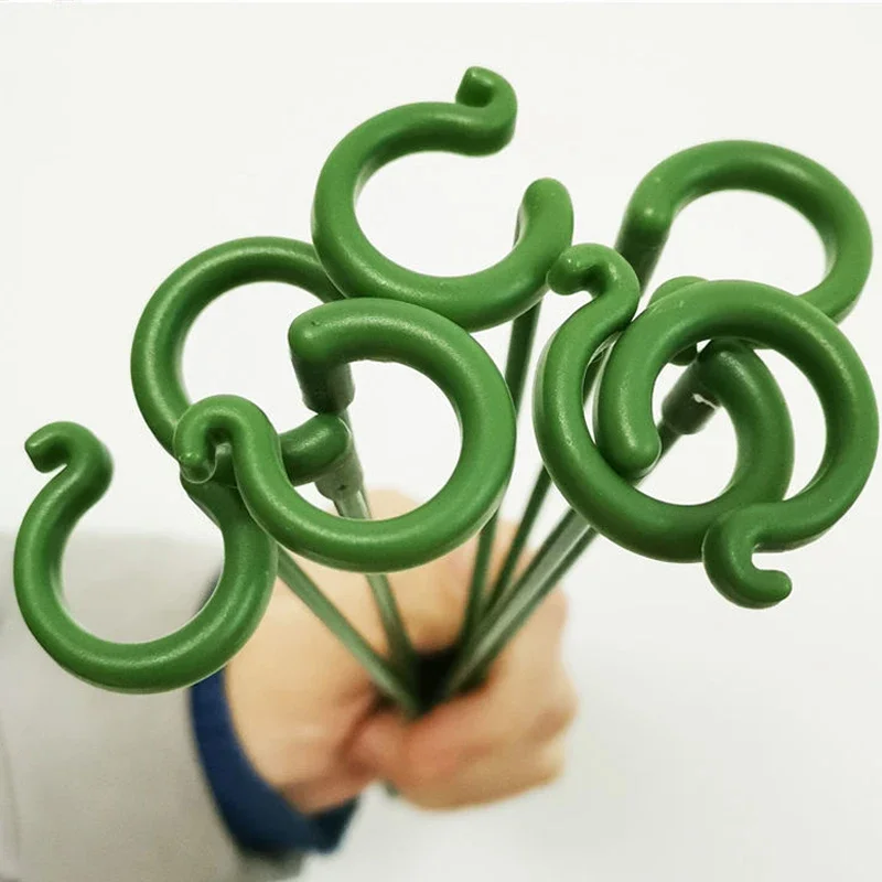 10pcs Gardening tools Plant potted flower fixed anti fall frame Shape support rod Reusable plant scaffold Bonsai fixing tool