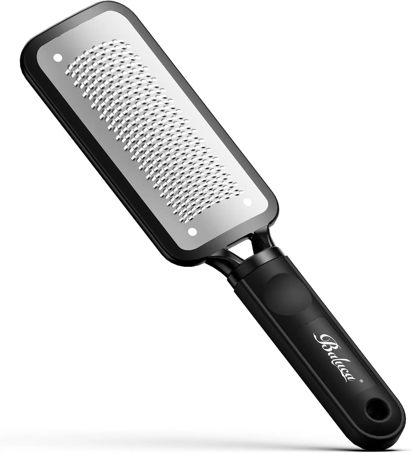 

Профессиональная пилка для ног из нержавеющей стали и средство для удаления мозолей - инструмент для педикюра, для удаления огрубевшей кожи, восстановления потрескавшихся пяток (черный)