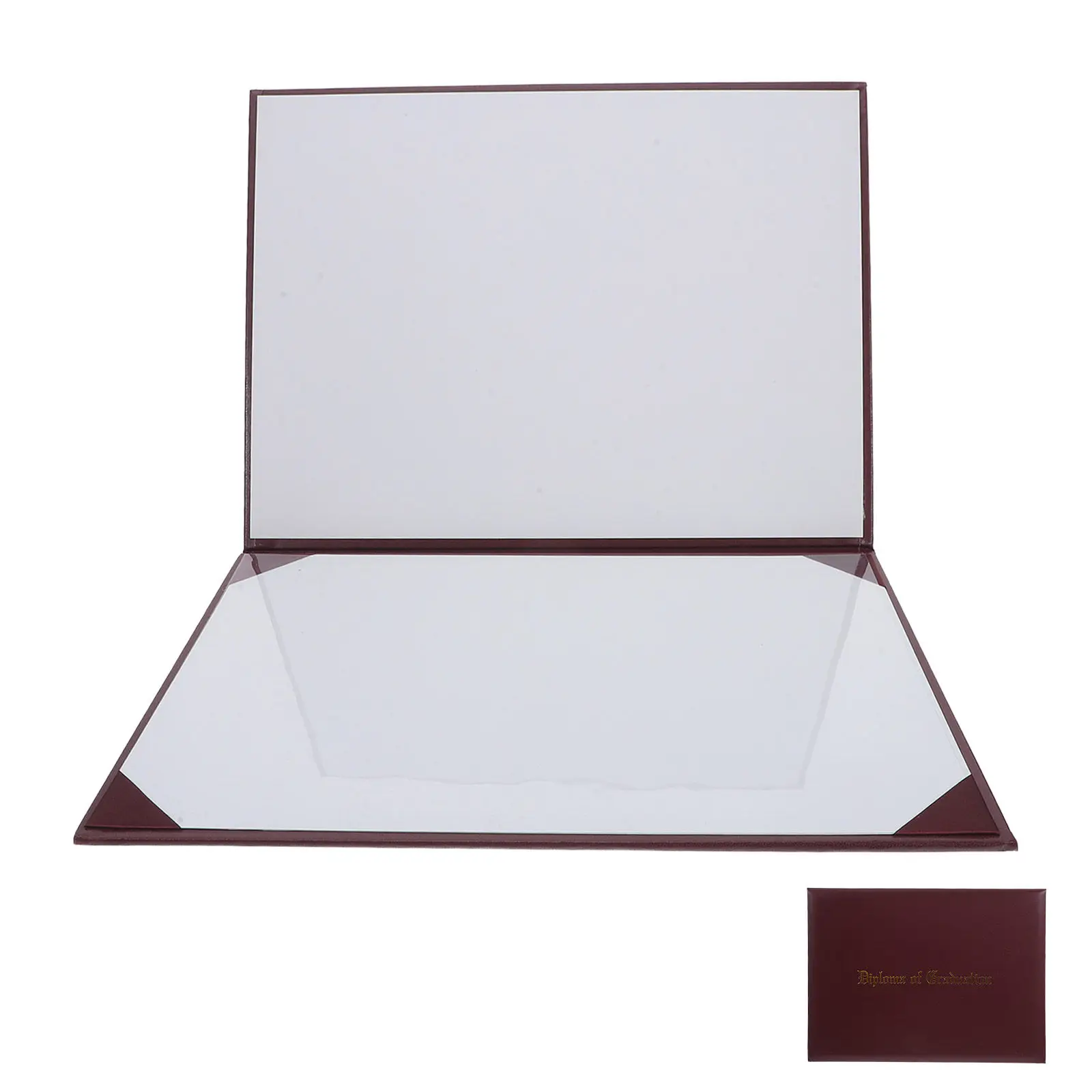 

A4 Graduation Certificate Holder Leatherette Padded Diploma Cover Satin Corners Certificate Insert Holder Award Document Folder