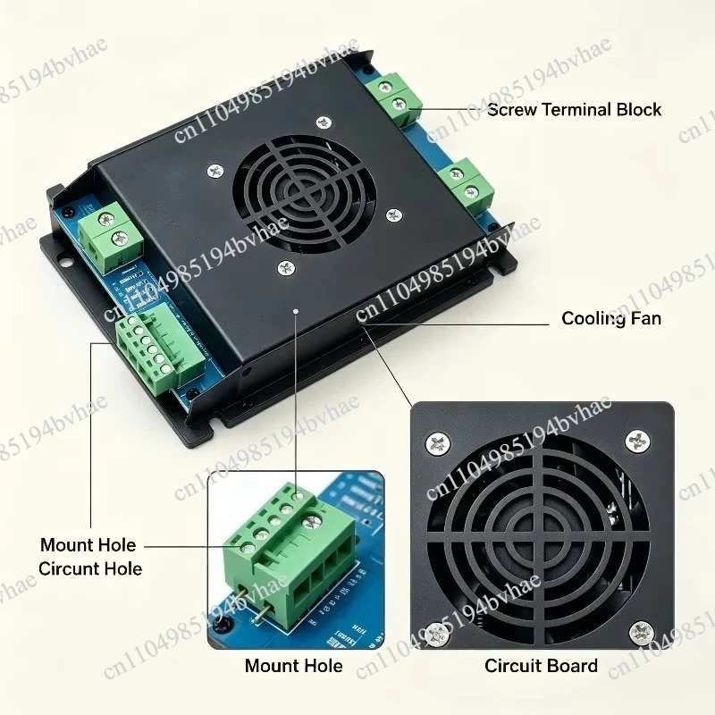 Motor Controller Driver 2 Channel Dual Drive Remote Control Crawler Lawn Mower ESC High Power 12V 24V For Model