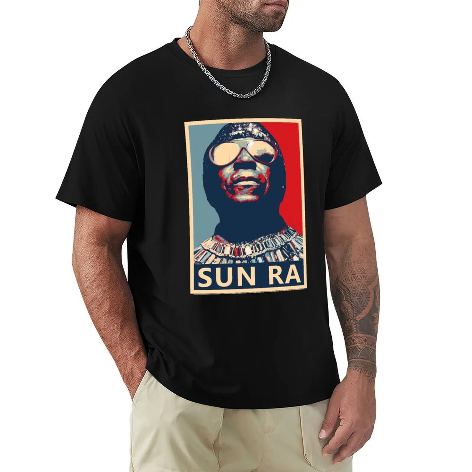 Sun RA (Arkestra) Hope Poster - Gr??ten Musiker der Jazz Geschichte T-Shirt Work Daily Short Sleeve Top