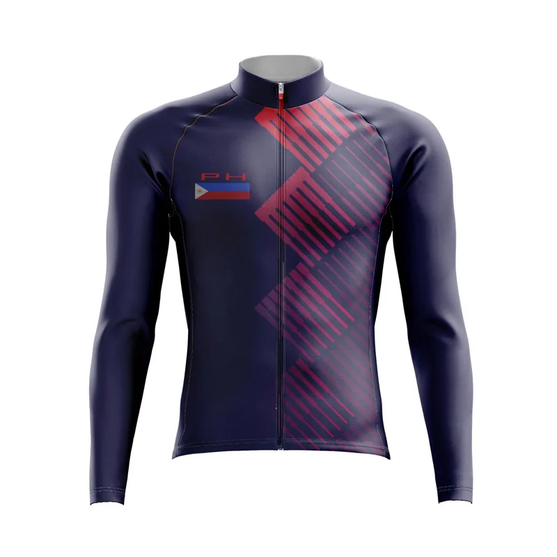 USA Cycling Jersey for Men, Long Sleeve, Mountain Road Bike Top, MTB Bicycle Shirt, Female Clothing,  Spring, Autumn, Singapore