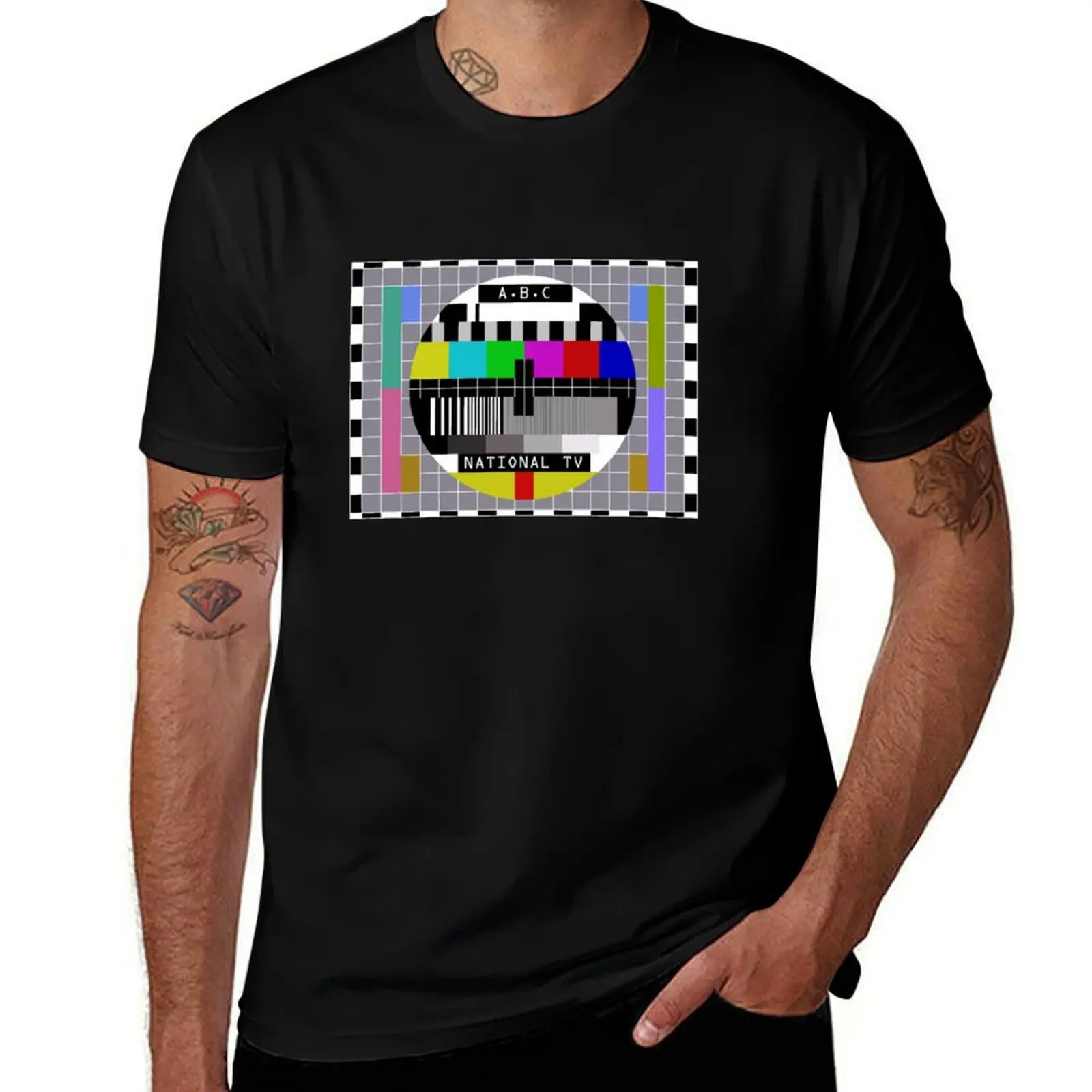 Test Card T-Shirt Large Size Loose Casual Tee T-Shirt
