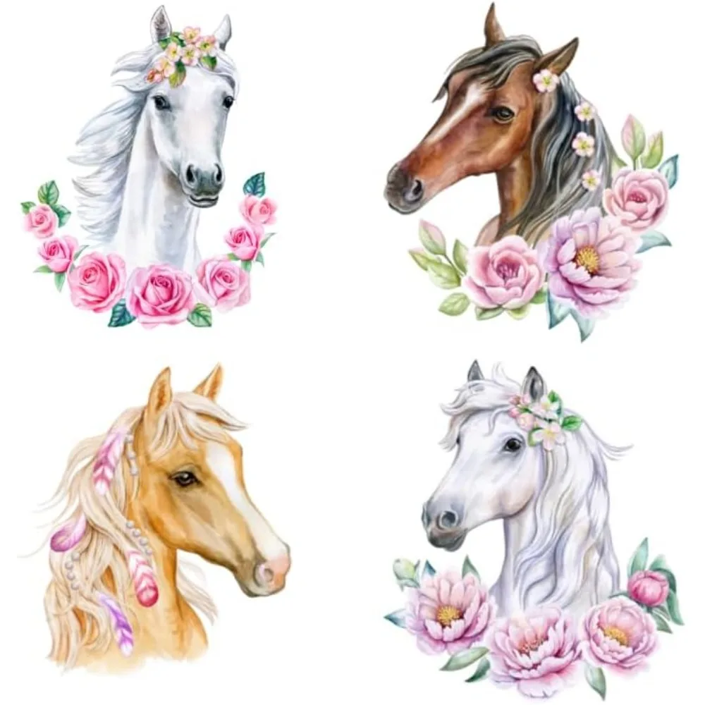 

Large Horse Wall Decals Peel and Stick for Girls Bedroom Decor, Wall Stickers for Room, Kids Room, Window Clings for Glass Windo