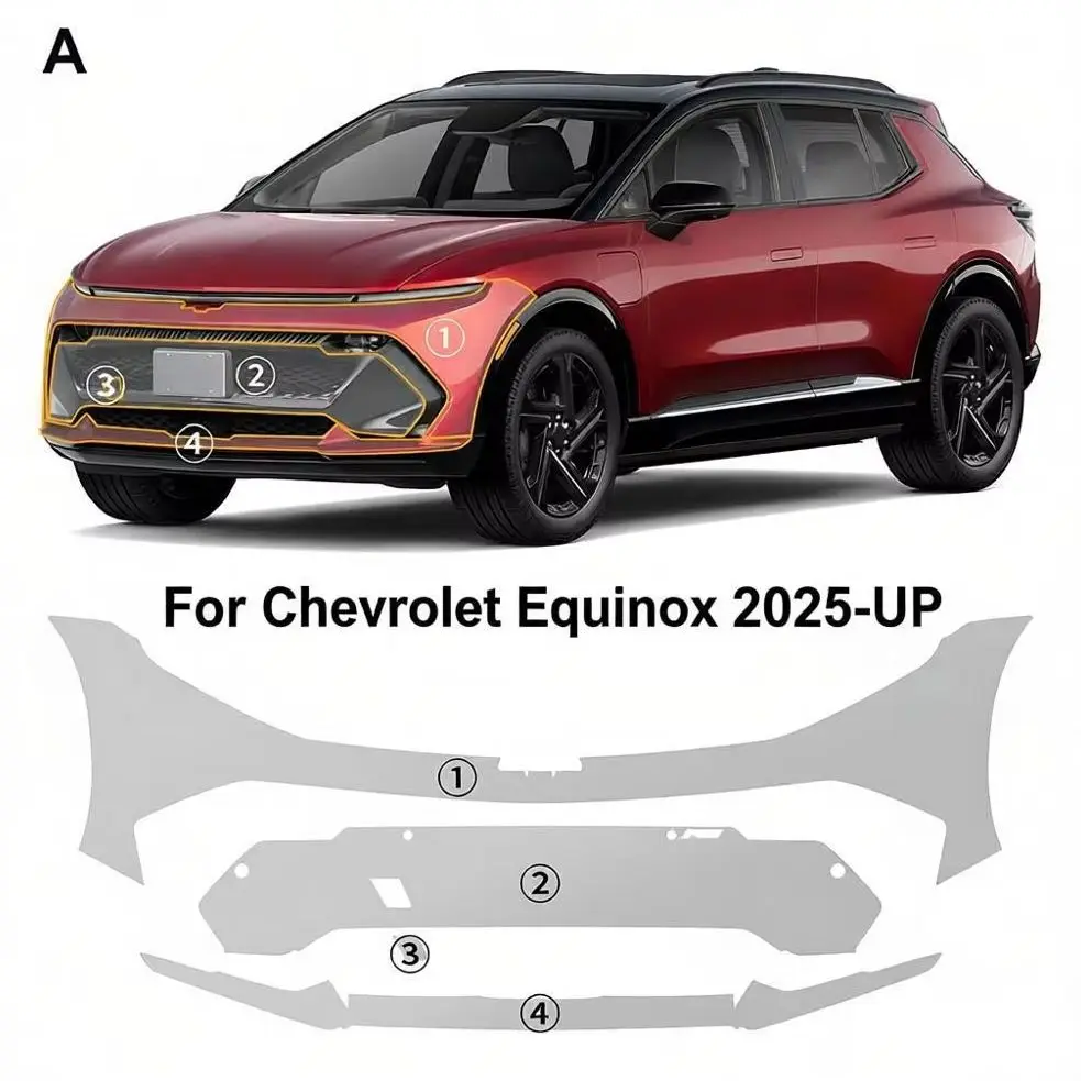 

For Chevrolet Equinox 2025-UP TPU Bumper Hood Scratch-Resistant Self-Healing Paint Protection Film Invisible Pre-cut PPF Kit﻿