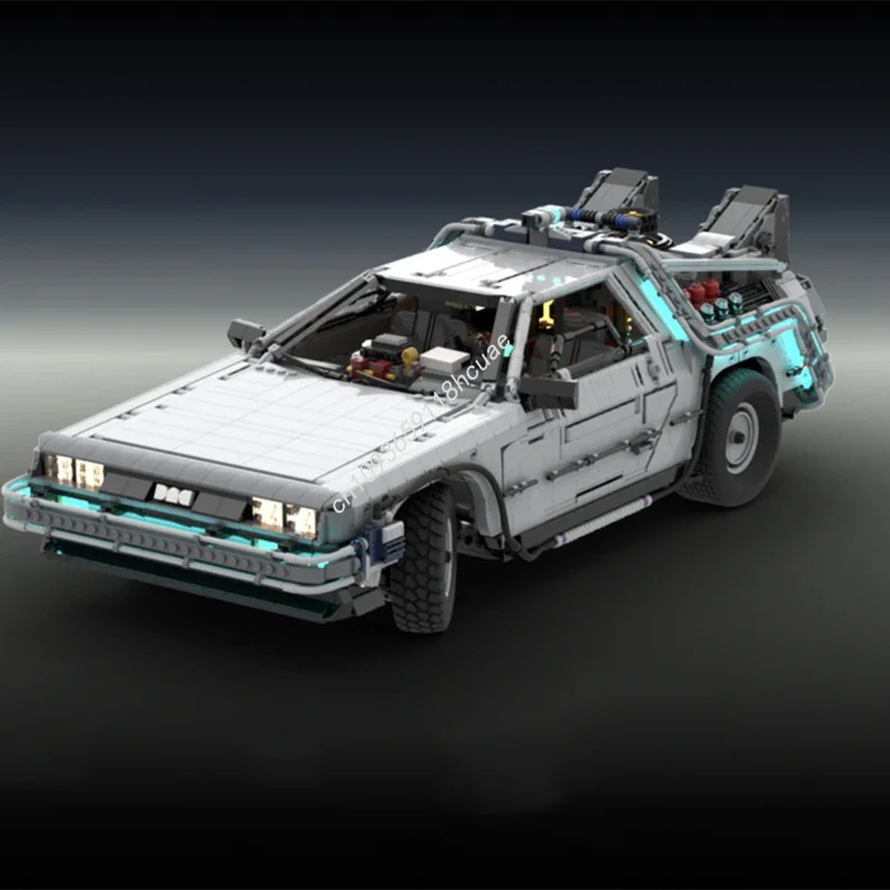 5226 Stück MOC 1:8 Collectors Edition Zurück in die Zukunft DeLorean Timemachine Icons Inspirierender kreativer Geburtstagsgeschenk-Baustein