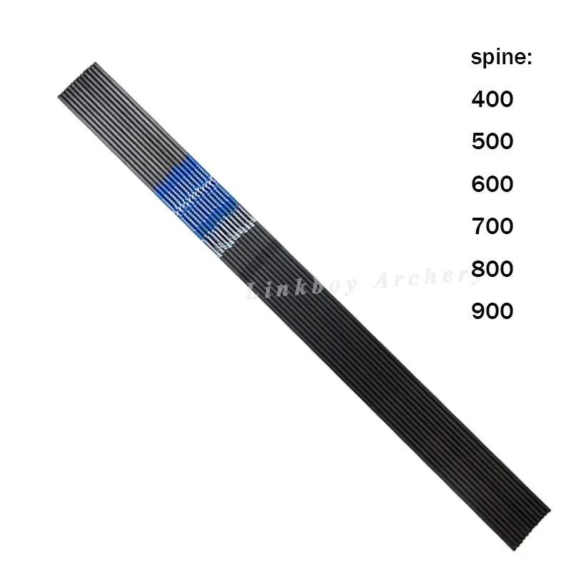 Imagem -02 - Tiro com Arco de Carbono Setas Eixo Id4.2 mm Espinha 4001000 1.75 Polegada Plástico Palhetas 80 Pontos Grãos para Arco Recurvo Tiro com Arco 12 Peças