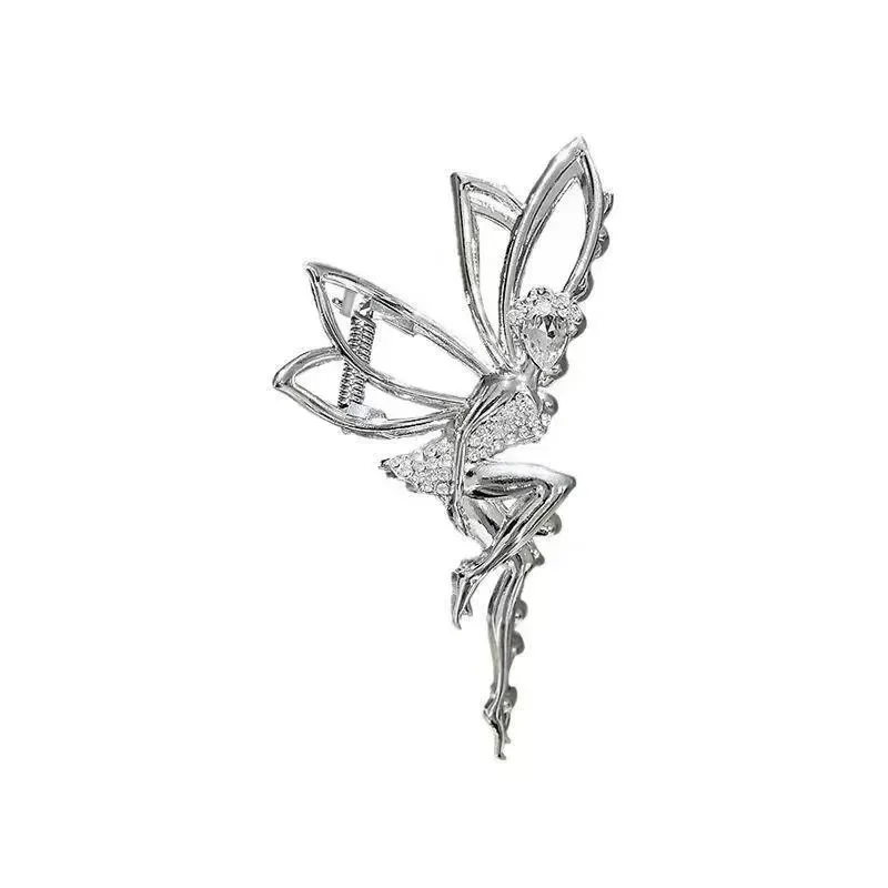 

1Pcs Fashion Crystal Dance Elves Metal Hair Claw For Women Girls Female Party Ponytail Headwear Hair Accessories
