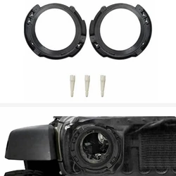 7 Inch LED Headlight Brackets Mount Buckets Base Hoods Ring For Jeep Wrangler JK 2007-2017 Car Accessories