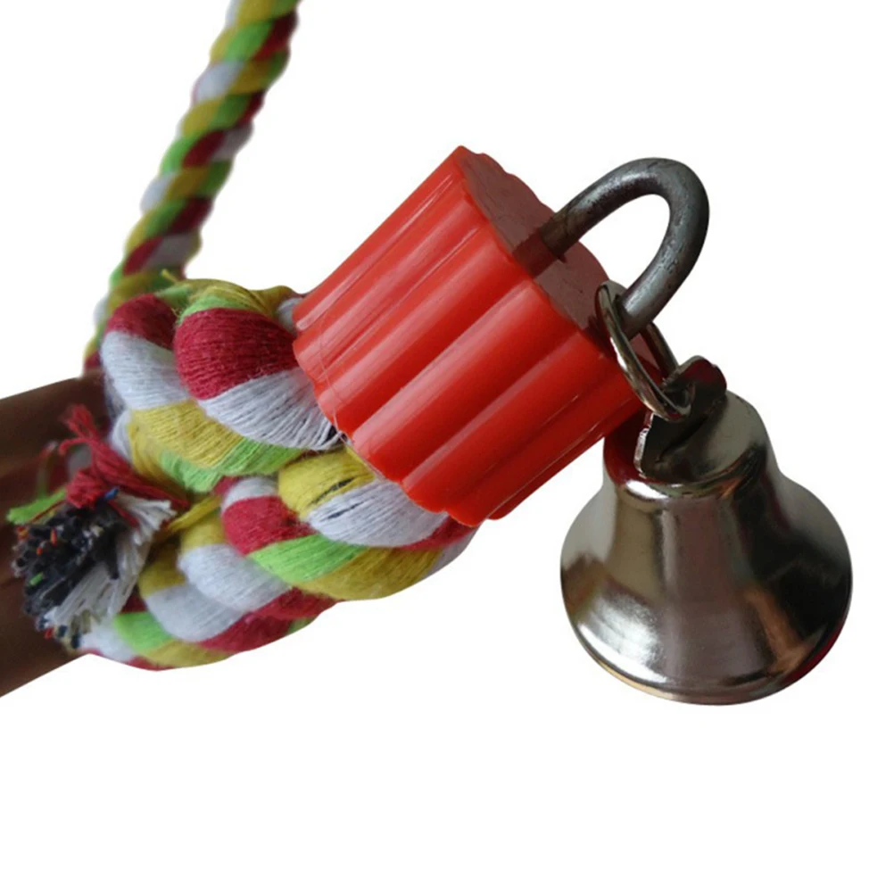 

Parrot Climbing Rope Durable Bird Toys Colorful Swing Chew Training Eco-friendly Safe Encouraging Exercises Balance Cockatiels