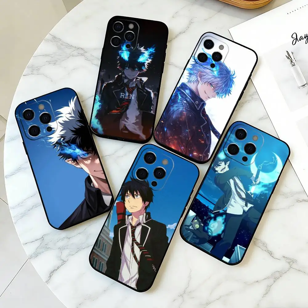 Funda para Teléfono con Diseño de R-Rin O-Okumura, Cándido Candidato al Exorcismo, para iPhone 17, 16, 15, 14, 13, 12, 11 Plus, Pro Max y Otros, Cubierta Negra Suave