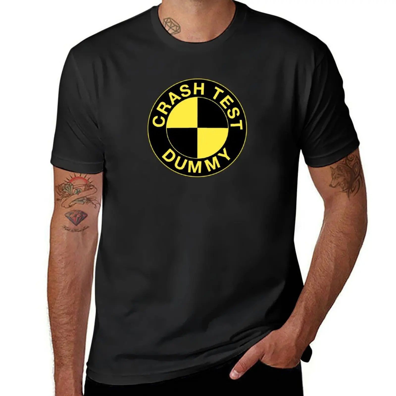 2025 new model Crash Test Dummy T-Shirt whites cute clothes mens workout shirts