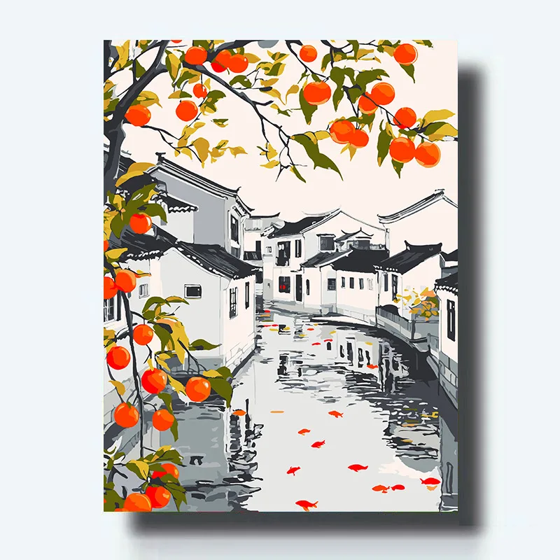

4687581 Digital oil painting living room decorative painting sofa background wall hanging painting