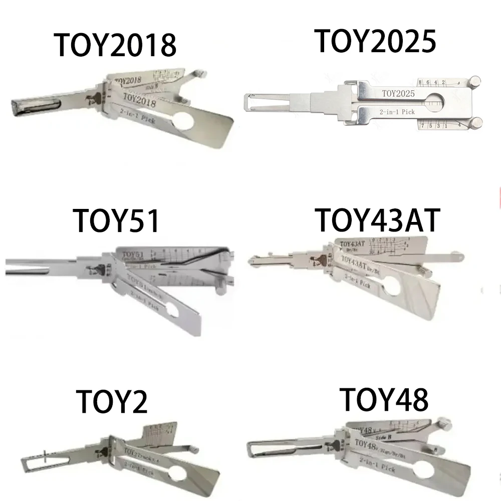 Декодер LISHI TOY43 TOY43R TOY2014 TOY48 TOY40 TOY43AT TOY47 TOY2018 TOY2 TOY51 TOY2025: Инструменты для автослесарей и авторемонта 2-в-1 для чтения кодов