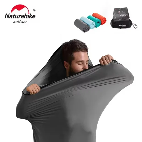 Imagen 1 del producto Naturehike-saco de dormir con forro de alta elasticidad, sábana de viaje portátil ultraligera, saco de dormir para acampar al aire libre