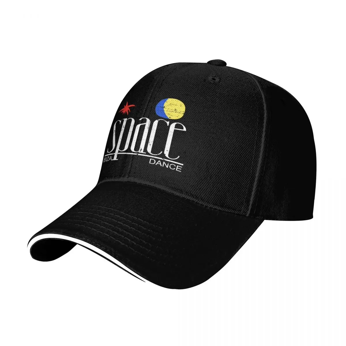 

SPACE Ibiza Dance: MODEL 1 vintage black Legendary nightclub of La French Touch Baseball Cap Golf Hat Hats For Men Women's