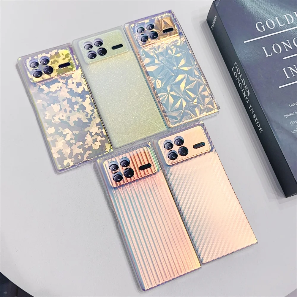 

Laser Colorful Phone Case For XiaoMi Mix Fold 3 Protective Shell Fold3 Cover