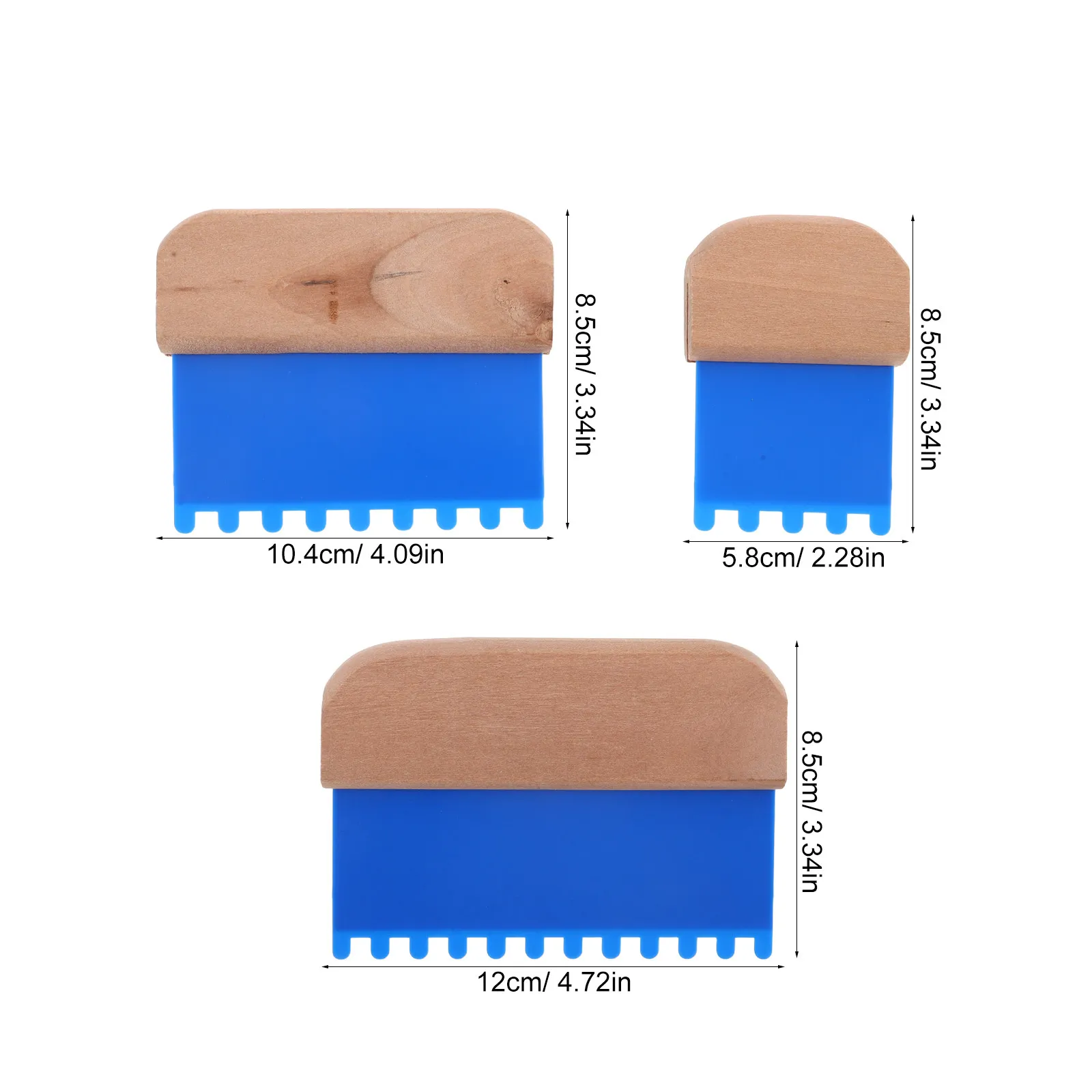 3Pcs Texture Paint Brush Comb Set High Density Diatom Mud Wall Texture Tool 2 4 5 Inch Multifunction Graining Comb for Abstract