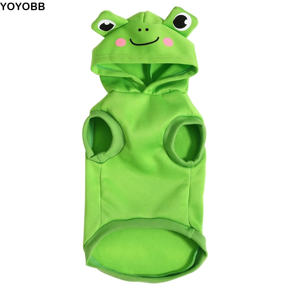 

Funny Animals Frog Cosplay Dog Hoodies Comfortable Thicken Puppy Clothing Coat Lovely Style Shark Lion Pet Dog Hoodie