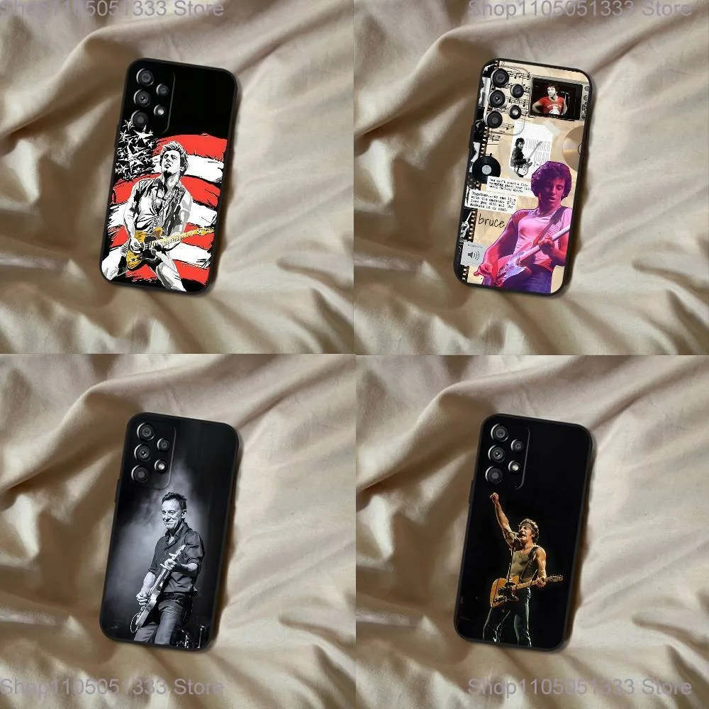 

Guitarist B-Bruce Springsteen Phone Case For Samsung Galaxy A20,A21s,A22,A31,A32,A52,A53,A72,73,A80 Soft Black Cover