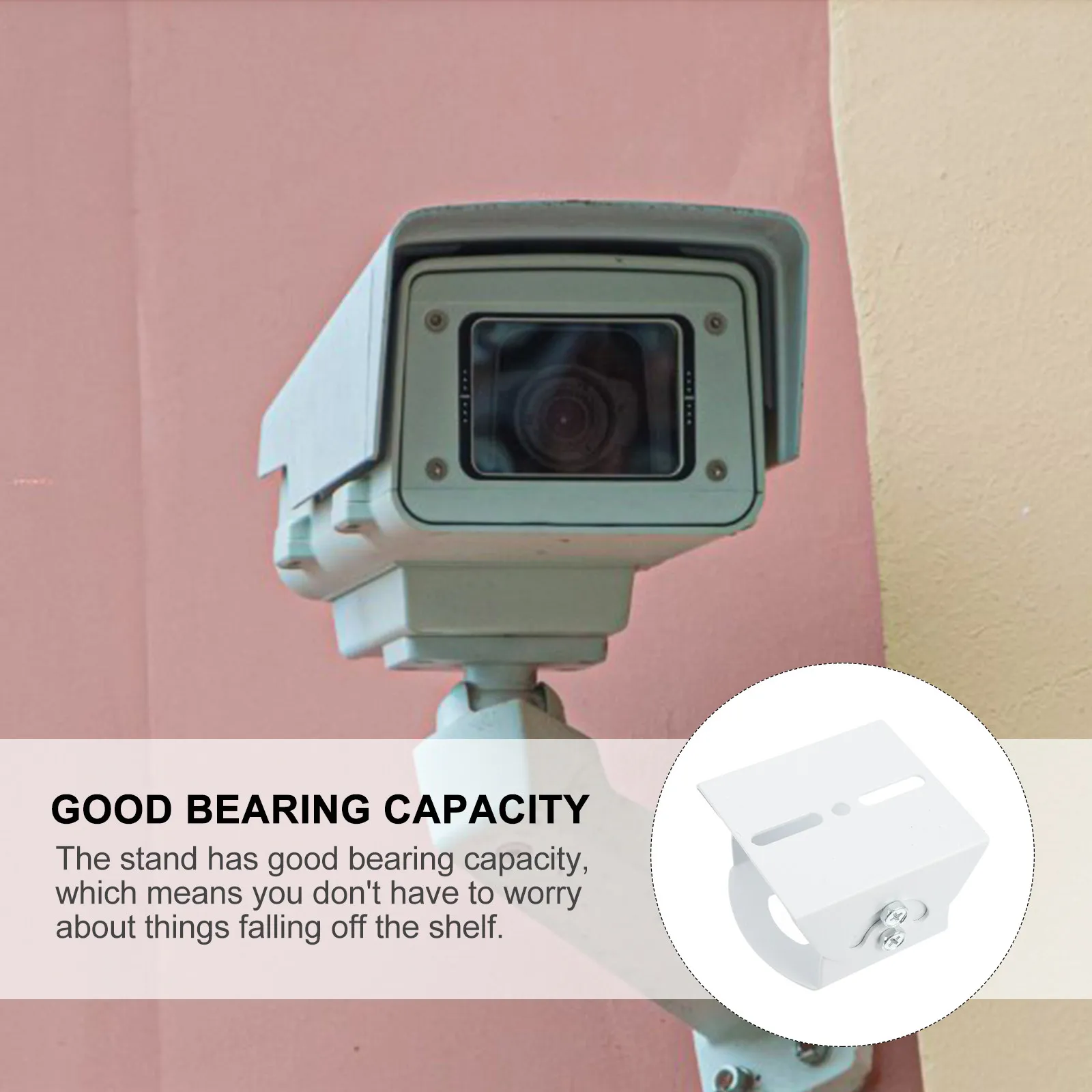 Premium Thick Metal Storage Stand for Security Camera Duckbill Mount Strong Stable Rack Space Saving Protective Display Bracket