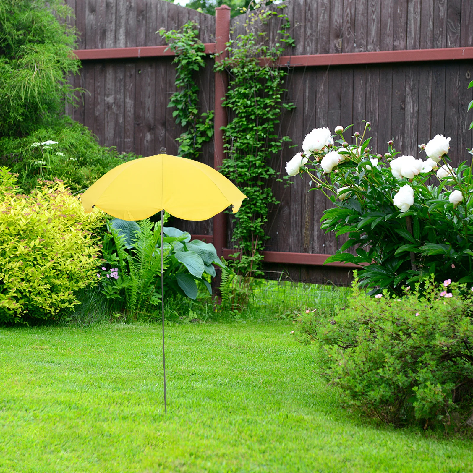 

Plant Umbrella Adjustable Sun Shade Umbrella for Outdoor Potted Plants Patio Balcony Gardens Parasol Ground Stake