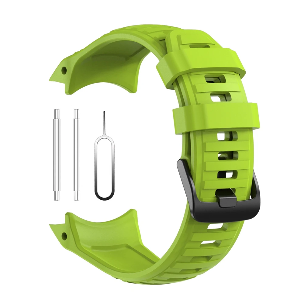 Geen gaten 26 mm siliconen band voor Garmin Instinct 2X Solar - Tactical Edition horlogeband vervangende accessoires