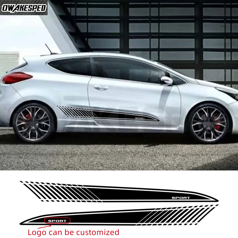 

for Kia Pro Ceed Vinyl Side PAIR STRIPES - Decals Stickers GT Line Graphics da4-0002