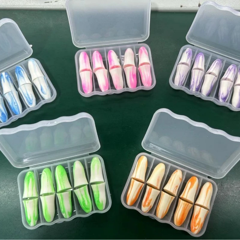 10Pcs Reusable Memory Foam Earplugs Soft Slow-Rebound Ear Plug Noise-Cancelling Earplugs Anti Noise Sleep Earplug