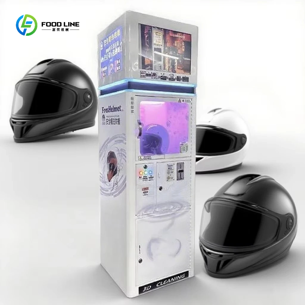 

Touchless Helmet Cleaner: Automated Sanitizing, Disinfection & Odor Removal. Self-Service Unmanned Kiosk Customized