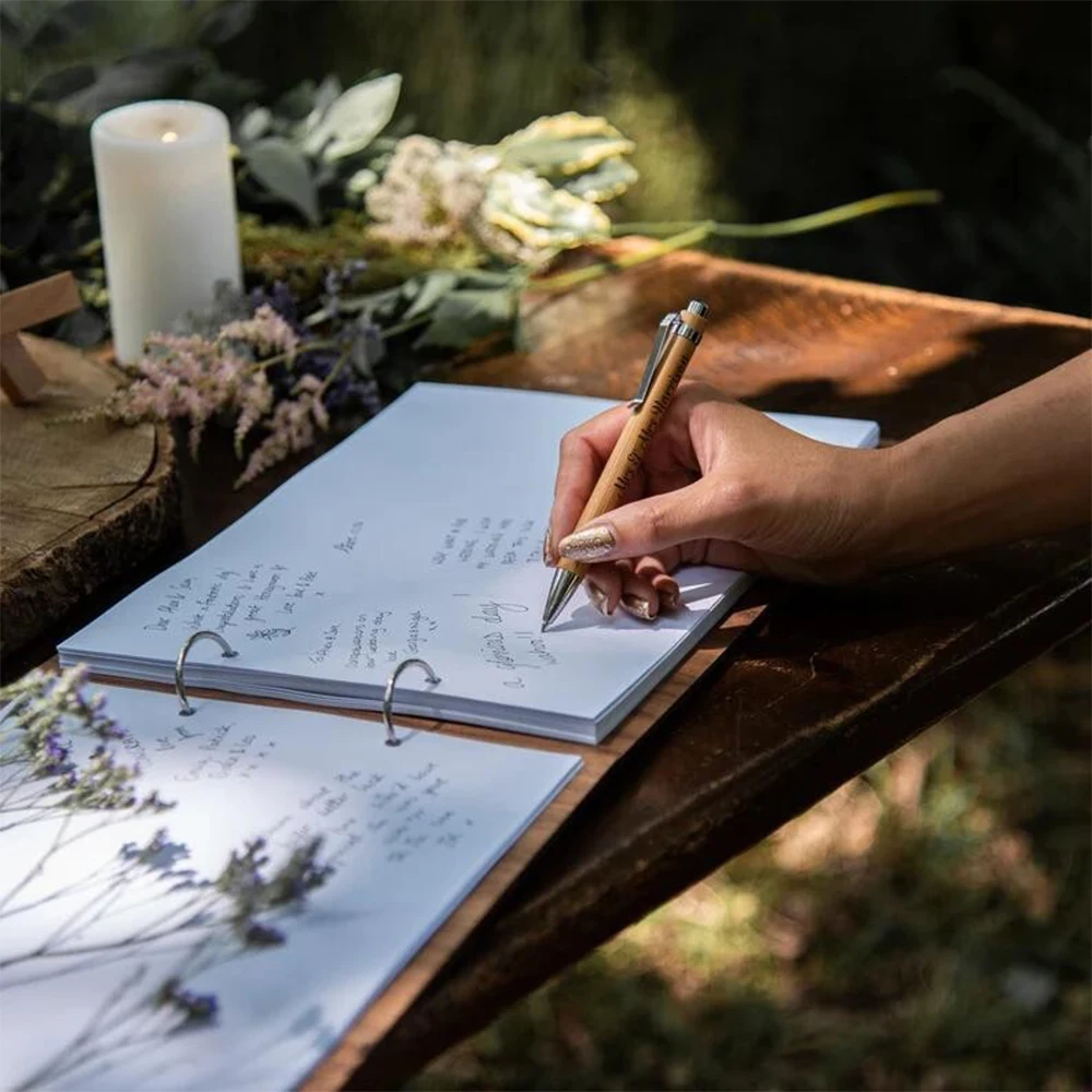 Benutzer definierte personal isierte Hochzeit Gästebuch Geburtstags feier Nachrichten und Segen Gast Anmelde buch Hochzeit liefert Signatur buch