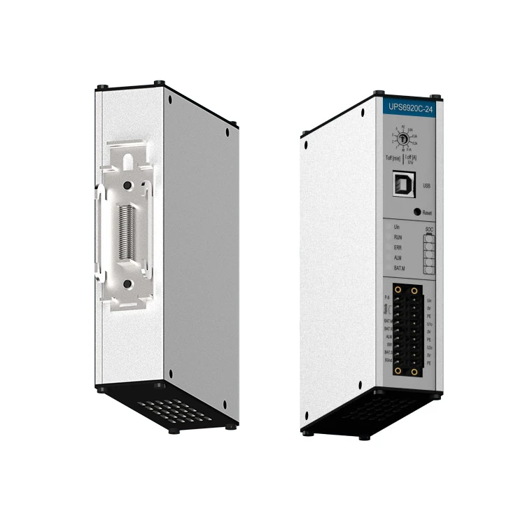 ZXY Przemysłowy Zasilacz UPS DC 24V na szynę DIN, Zasilacz UPS z 4-celowym superkondensatorem do komputerów PC