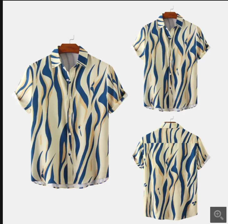 

Летняя мужская Hawaii irt Aloha Print ort Sve Stand Fit, повседневная летняя одежда с цветочным узором для мужчин