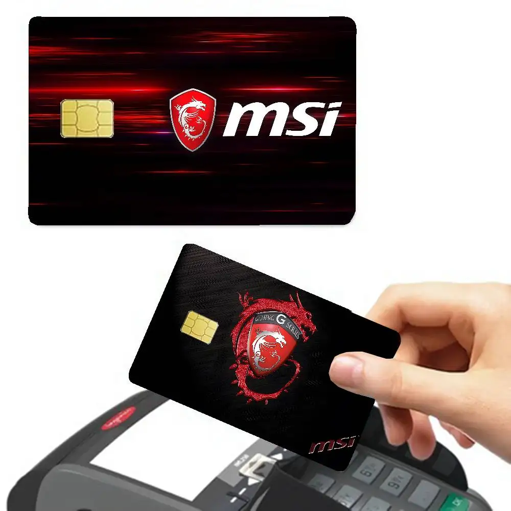 M-MSI D-Dragon Logo 100% Hot Sale Amine Credit Debit Bank Card Bus Card Film Skin Sticker