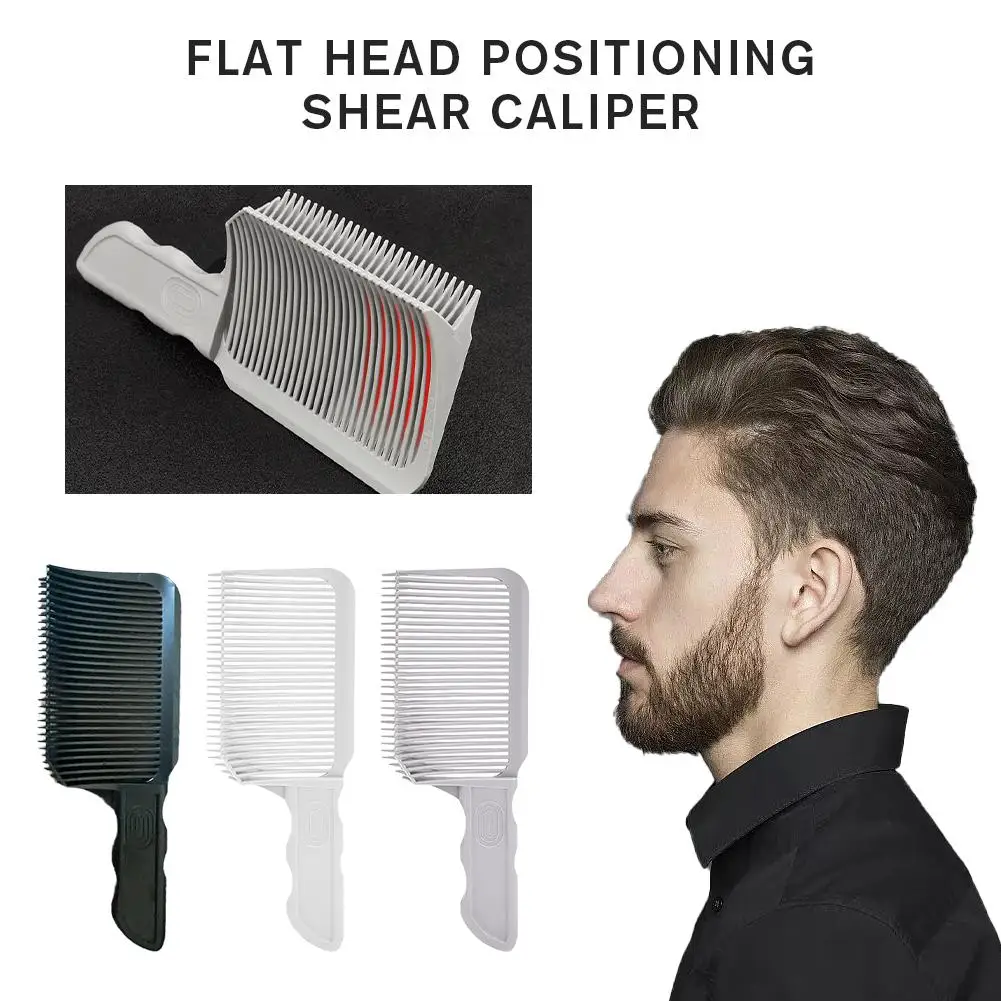 Professional Fading Comb Barber Clipper Blending Flat Top Hair Cutting Comb For Men Heat Resistant Fade Brush Salon Styling Tool