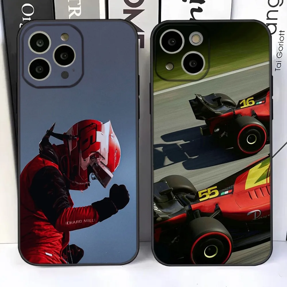 C-Charles Leclerc 16 F1  Phone Case For iPhone 15,14,13,12,11 Plus,Pro,Max,XR,XS,X,7,8 Plus,SE,Mini Silicone Soft