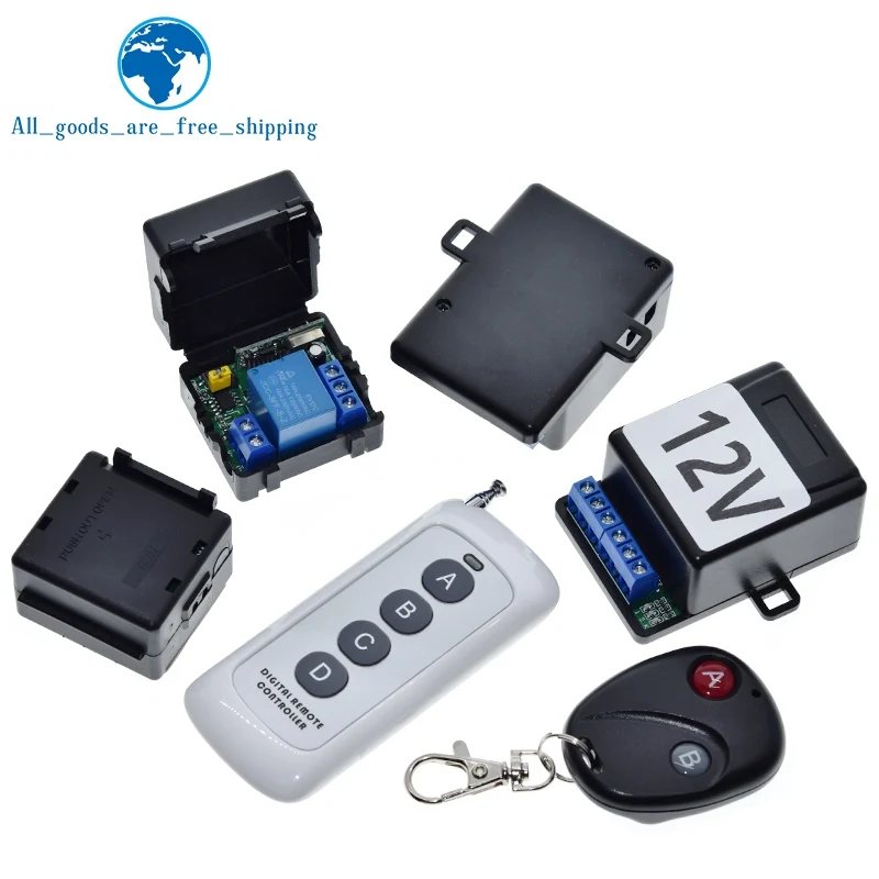 433 ميجا هرتز اللاسلكية التحكم عن بعد التبديل AC110V 220 فولت 10A 1CH وحدة التتابع استقبال ON OFF التحكم عن بعد لأضواء Led لمبة DIY بها بنفسك #2