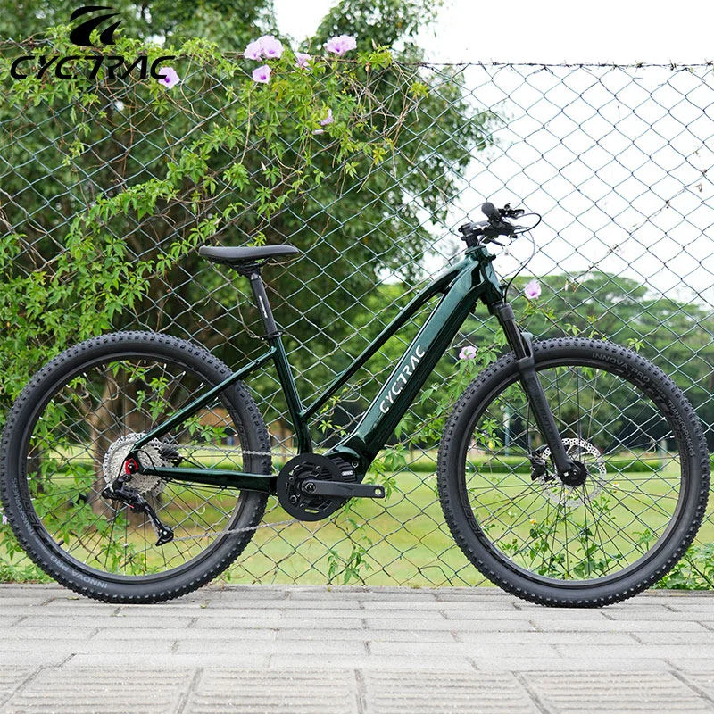 

Горный велосипед CYCTRAC EC1 премиум-класса с восьмисторонним центральным двигателем, гидравлическими дисковыми тормозами для бездорожья и активного отдыха на природе.