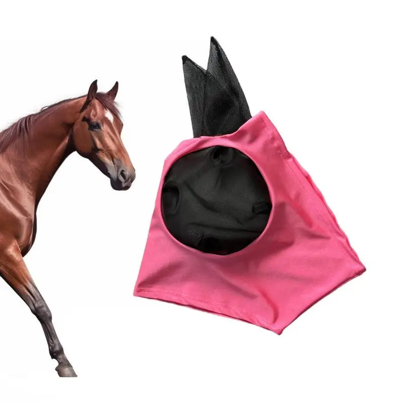 UV Fly Cover For Horses UV Blocking Elastic Cover For Horses Machine Washable Protective Equestrian Supplies For Horses