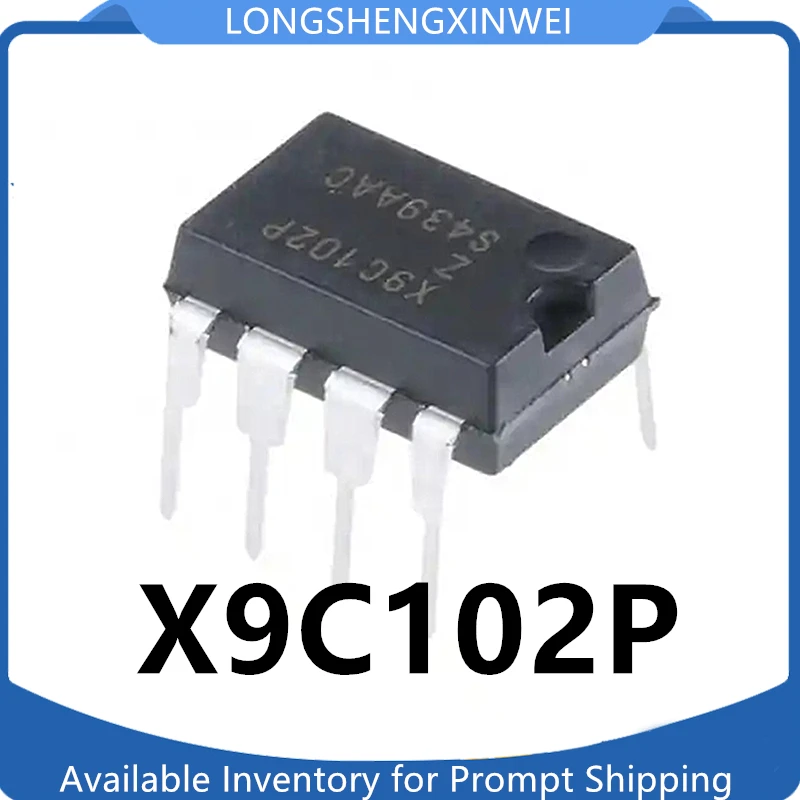 1PCS X9C102P X9C102 Inline DIP8 Digital Potentiometer Chip