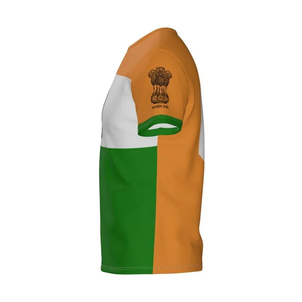 2024 New Indian Flag Graphic 3D Printed T-shirt Indian National Emblem Fashion Men\'s Tops National Day Gifts Personalized Tee