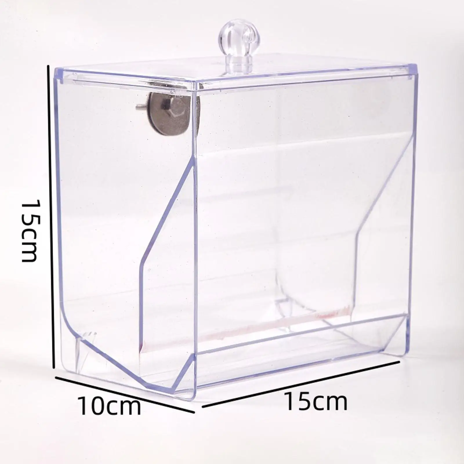 Automatic Bird Feeder Cage Foods Container Portable Clear Bird Feeder for Cockatiels Parrots Canaries Cage Accessories Budgies