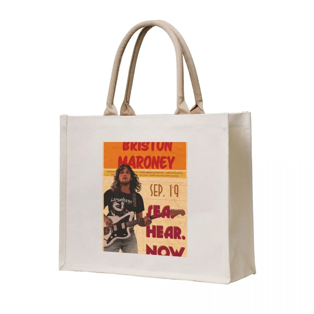 

Briston Maroney vintage looking music festival poster Tote Bag Women's shopping bag shopper bag women Shopper Cloth bags