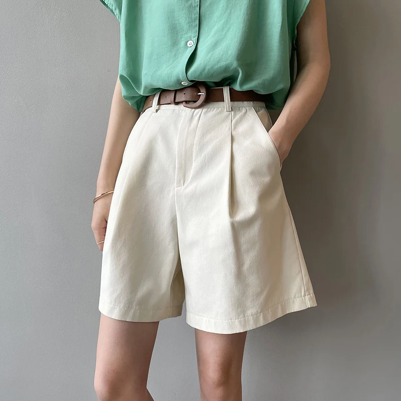 Hot Sale Summer Lady Korean High Waist Short Joggers Women Fashion Baggy Short Cargo Pants Girls Daily Thin Leisure Shorts