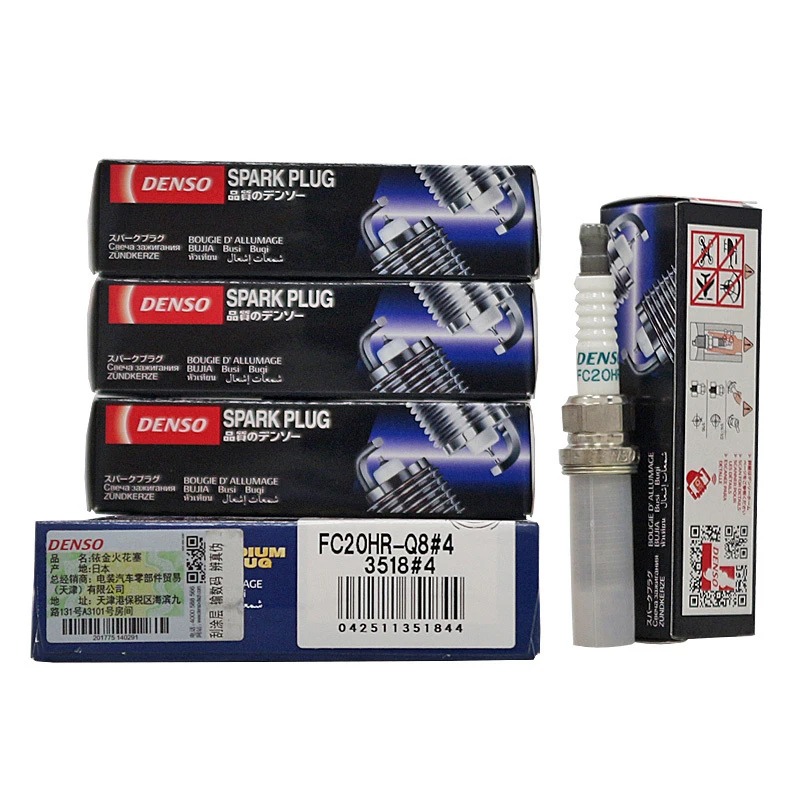 

4Pcs FC20HR-Q8 3518 Denso Spark Plug for Lexus ES ES200 ES250 ES260 ES300 NX250 NX350 RX UX Toyota COROLLA RAV4 YARIS PRIUS