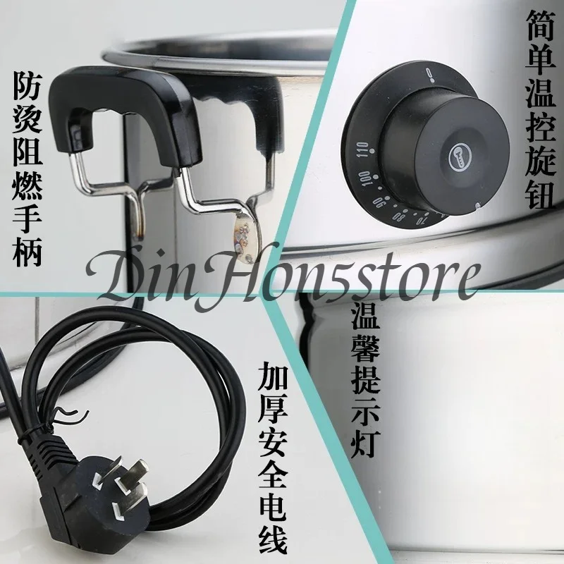 Stainless Steel Electric Hot Water Bucket Large Capacity Automatic Water Boiling Barrel Insulation