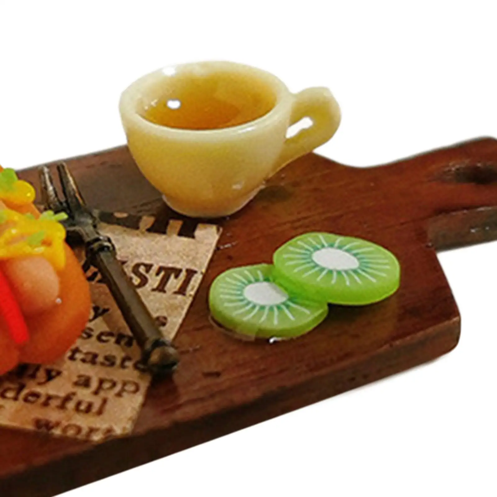 Afternoon Tea Toy Model Dollhouse Accessories Hot Dog Realistic Food Model Snack Toy for Kitchen Desktop Restaurant Bakery